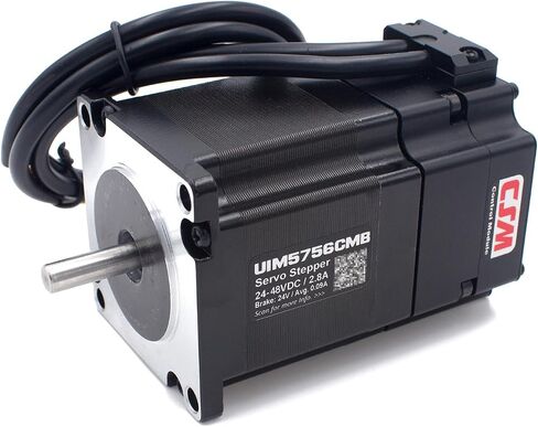 Nema 23 57mm Stepper Motor, Integrated Servo System Smart Stepper Motor with Encoder, Driver & Motion Controller, 3000RPM 0.4-4A 24-36VDC in Saudi Arabia