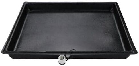 وعاء تصريف مكثف بلاستيكي ثانوي من ديفيرسيتيك، 24 بوصة × 24 بوصة، أسود (6-2424 لتر) in Kuwait