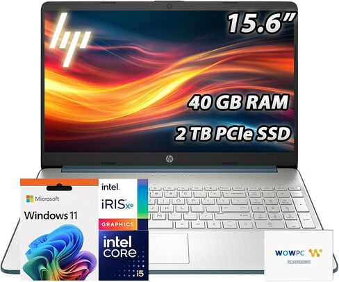 HP Pavilion 15.6" FHD Laptop | 32GB RAM • 1TB PCIe SSD | Intel Core i5-1235U (10 Core) Processor | Copilot & AI Ready | Wi-Fi 6 | Bluetooth | HDMI | Windows 11 Pro | WOWPC Recovery USB in Kuwait