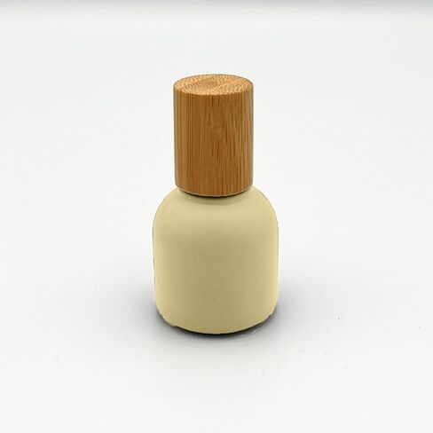 10ml Glass Roller Bottles with Bamboo Cap and Stainless Steel Ball for Essential Oils (Clear, Bamboo) in Saudi Arabia