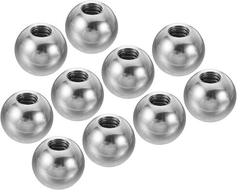PATIKIL M4x8mm Ball Nuts Knob, 10 Pack Female Thread 304 Stainless Steel Round Blind Hole Screw Cap Cover for Lighting Machinery DIY Decoration, Silver in Saudi Arabia