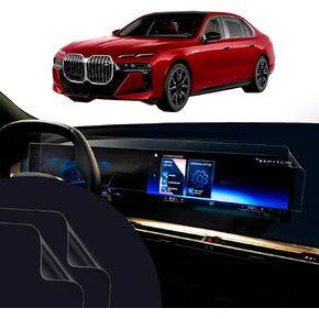 Screen Protector for 2026 2025 BMW 7 Series i7 Sedan i7 M70 Instrument Cluster And Infotainment/Navigation Display Screen 2 Pack (Full Screen Coverage 29.5 Inches Matte Anti Glare