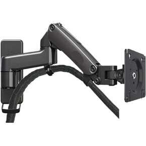 F150 3-12kg Aluminum Gas Spring Monitor TV Wall Bracket 2 Arm LCD 24" - 35" LCD Stand Monitor Stand LED Stand(F150 Matte Charcoal)
