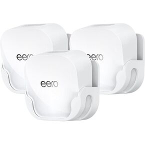 XLTTYWL eero 7 Wall Mount Kit, erro 7 Mount Bracket Optimize Space&Cable Management Accessories eero WiFi 7 Compatible with eeros 7 Extender Dual-Band Mesh Wi-Fi 7 Router (White, 3 Pack)