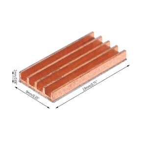 Ultra Thin Copper Heat Sink Back Memory Card HeatSink Cooling Pad for MOS IC Chip