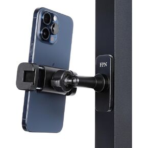 Super Strong Magnetic Phone Holder for Gym - 10 N52 Magnets, Aluminum Alloy Base and Joint - Gym Phone Mount for Workout Record Compatible with 4.7-7" Smartphones, Thick Cases Friendly