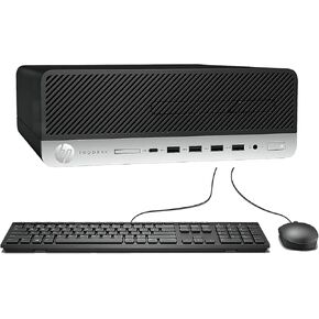 HP ProDesk 600 G5 SFF Home and Business Desktop with Wired Keyboard, Core i7-9700 up to 4.8GHz (6-Core), 32GB RAM, 1TB SSD, WiFi, Bluetooth, Win10 pro (Renewed)