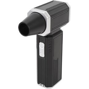 Mini Jet Dry Blower, 120000 RPM Cordless Air Duster with Type C Fast Charging, 2000mAh Battery, 2 Speed Levels, 3 Nozzles and Brush Head, for Computers Keyboards Pet Hair Cars