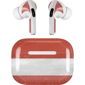 Skinit Skinit Audio Audio Skin متوافق مع Apple Airpods Pro (2rd Gen ، 2022) - Skinit في الأصل تصميم لاتفيا التصميم المتعثر