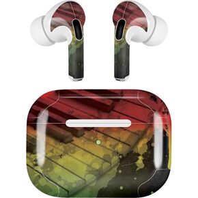 Skinit Decal Audio Skin Compatible with Apple AirPods Pro (2rd Gen, 2022) - Skinit Originally Designed Rasta Color Keys Design