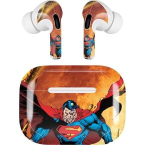 Skinit Decal Audio Skin Compatible with AirPods Pro 2nd Gen - Officially Licensed DC Comics Superman Flying Pose Action Comics #957 Art by Patch Zircher Design