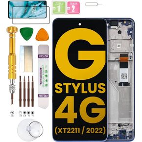 LCD Display Assembly for Motorola Moto G Stylus 4G Verson (2022 Version) XT2211 Screen Replacement kit (Blue)