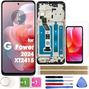 شاشة LCD استبدال اللمس مجموعة أرقام Displizer لـ Motorola Moto G Power 2024 XT2415 XT2415-1 6.7 "