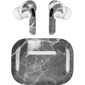 Skinit Skinit Audio Audio Skiner مع Airpods Pro 2nd Gen - تصميم رمادي رخامي