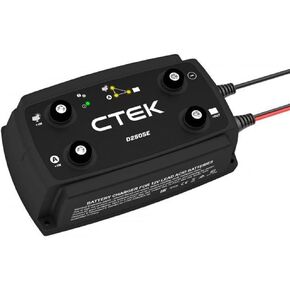 شاحن بطارية CTEK D250SE، 20 أمبير، 12 فولت لبطاريات التشغيل والخدمة في المركبات الترفيهية والشاحنات والمركبات البرية، ومحافظ البطارية الشمسية، وشاحن بطارية ليثيوم أيون 12 فولت ومولد ذكي متوافق