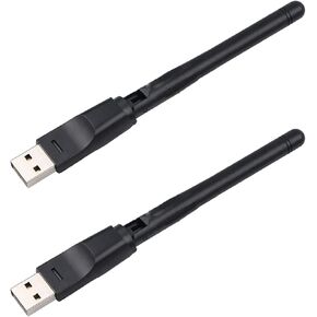 2X RT5370 Wireless Card Portable 2.4G 150Mbps USB WiFi Adapter WiFi Antenna USB WiFi Receiver for PC and TV Box
