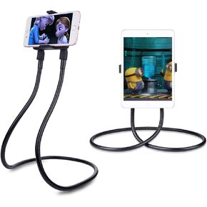 B-Land Cell Phone Holder, Tablet Holder iPad Stand Universal Phone Stand, Lazy Bracket, DIY Free Rotating Gooseneck Mounts with Multiple Function