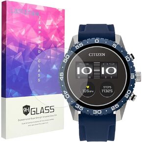 Compatible for Citizen Gen 2 CZ Smart Screen Protector, [3 Pack] 9H Tempered Glass Screen Protector Film Compatible for Citizen Gen 2 CZ Smart 41mm / 44mm Smartwatch 2023 (41mm case size-3 pack)
