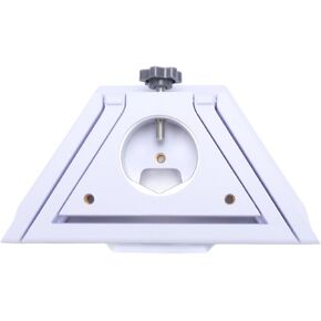 Ethernet Adapter Mount, 2 in 1 Ethernet Satellite Bracket with 3 Screw Holes, Mini Ethernet Satellite Bracket for 38.5MM Pipe