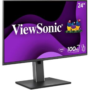 ViewSonic VG2452 24 Inch IPS 1080p Ergonomic Monitor with Tilt, Swivel, Pivot, Height Adjust, 100Hz, 5-Port USB Hub, HDMI, DisplayPort, and 65W USB C Inputs
