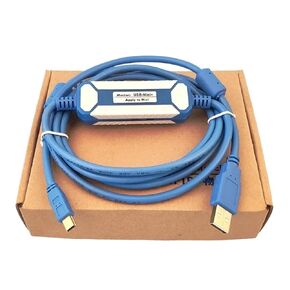 USB-MINI Suitable A5 A6 Series Servo Driver Debugging Cable USB-A5/A6 Programming Cable(USB-Mini (Blue),3Meter)