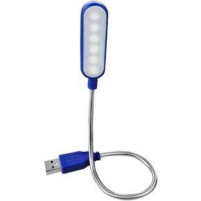 Small Black Table lamp Portable USB LED Mini Book Light Reading Light Table Lamp Flexible USB Lamp for Power Bank Laptop Notebook PC Computer (Color : Blue) (Blue)