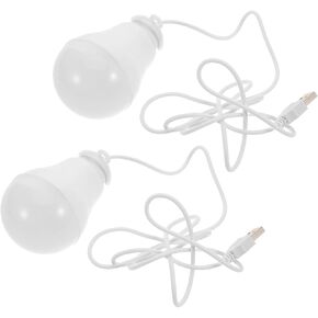 TOYANDONA 2pcs Portable Led Tent Lights USB Powered Bedroom Lamp for Camping Outdoor Use Lightweight Design for Easy Carrying and Illumination Random Style