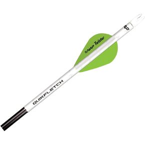 New Archery Products Quikfletch Twister 2" 3-Vane Stabilizing Fletching for Increased Accuracy of Compound Bow Arrows & Crossbow Bolts - 6 Pack