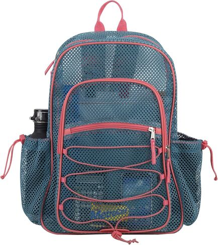 حقيبة الظهر الشبكية لشركة Eastsport مع الأشرطة المبطنة بالراحة والبونجي القابلة للتعديل للعمل والرياضة والشاطئ والكليات والأمن ، كامو الجيش الأخضر in Kuwait