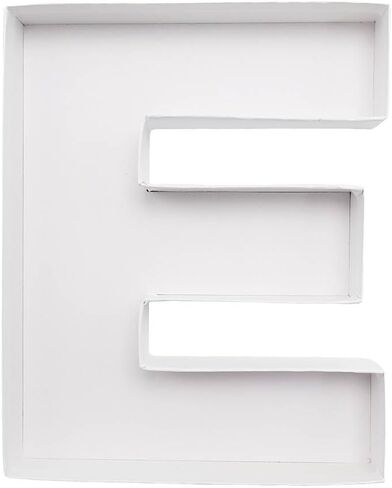 WENPACK 8" Small Fillable Cardboard Letter Shaped Paper Mache Cutouts Candy Tray Food Container(T) in Kuwait