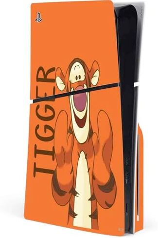 Skinit Decal Gaming Skin Compatible with PS5 Slim Disk Console - Officially Licensed Disney Winnie The Pooh Hundred Acre Wood Design in Saudi Arabia