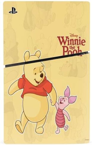 Skinit Decal Gaming Skin Compatible with PS5 Slim Disk Console - Officially Licensed Disney Winnie The Pooh Hundred Acre Wood Design in Saudi Arabia