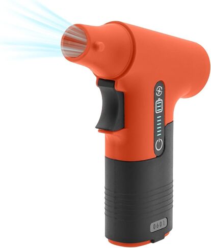 Duster Air Electric ، 150W 13000 دورة في الدقيقة هواء مضغوط هواء قابل لإعادة الشحن المنفاخ للهواء البطيء خطوة صغيرة منظف كهربائي صغير لوحة المفاتيح كمبيوتر عميق تنظيف مرتبة التضخم في المنزل (رمادي) in Kuwait