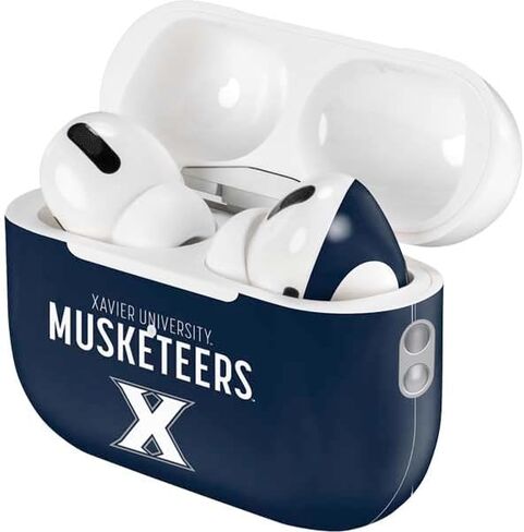 Skinit Decal Audio Skin Compatible with AirPods Pro 2nd Gen - Officially Licensed Xavier University Musketeers Est 1831 Design in Saudi Arabia