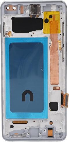 LCD Screen Replacement for Galaxy S10 Plus SM-G975F/DS SM-G975U G975W G975A, 6.4 inch Touch Screen Display Digitizer Assembly Kit with Frame and Fingerprint (Silver) in Saudi Arabia