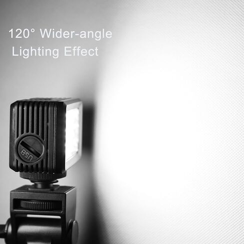 LED Camera Light Waterproof, RGB Video Light with 40m Depth, for Live Streaming Photography, 3 Light Modes, 40 LED Beads, 120° Beam Angle, with 1/4in Adapter in Saudi Arabia