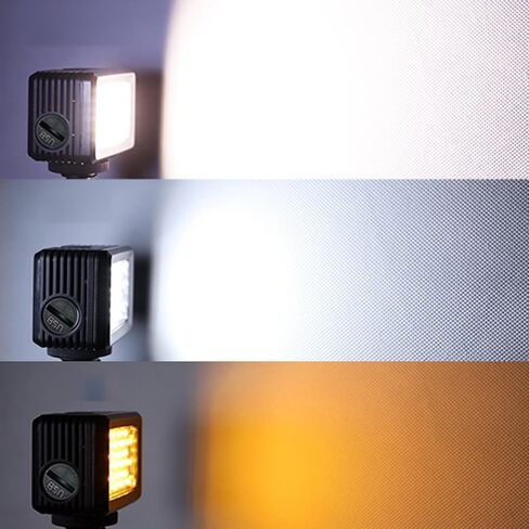 LED Camera Light Waterproof, RGB Video Light with 40m Depth, for Live Streaming Photography, 3 Light Modes, 40 LED Beads, 120° Beam Angle, with 1/4in Adapter in Saudi Arabia