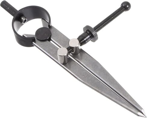 Spring Joint Caliper - [8 Inch] Carbon Steel Spring Divider Caliper with Solid Nut for Metalworking Drawing Use, Flat Leg in Saudi Arabia