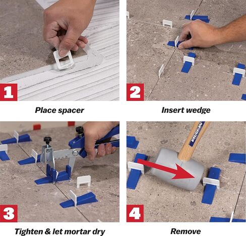 BARWALT PLS Tile Leveling System, 100 Pack of Wedges, BWTLS in Saudi Arabia
