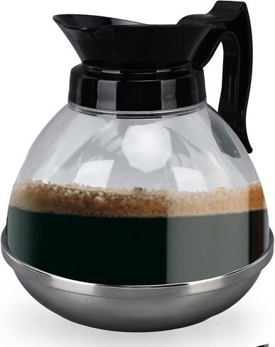 1.2QT Coffee Maker Pot Replacement, Universal Coffee Maker Pot with Handle & Tight Fit Spout, Coffee Glass Carafe Compatible with Various Coffee Machine in Saudi Arabia