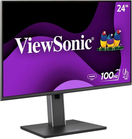 ViewSonic VG2452 24 Inch IPS 1080p Ergonomic Monitor with Tilt, Swivel, Pivot, Height Adjust, 100Hz, 5-Port USB Hub, HDMI, DisplayPort, and 65W USB C Inputs in Saudi Arabia