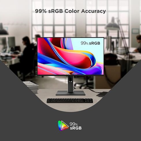 ViewSonic VG2452 24 Inch IPS 1080p Ergonomic Monitor with Tilt, Swivel, Pivot, Height Adjust, 100Hz, 5-Port USB Hub, HDMI, DisplayPort, and 65W USB C Inputs in Saudi Arabia