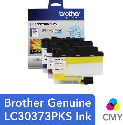 Brother Genuine LC3037Y, Single Pack Super High-Yield Yellow INKvestment Tank Ink Cartridge, Page Yield Up to 1,500 Pages, LC3037 in Saudi Arabia