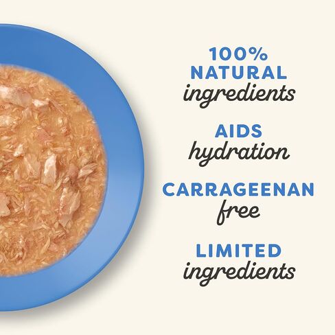 طعام القطط الرطب من ابلاوز، 12 قطعة، طعام القطط الرطب المعلب بمكونات محدودة، مجموعة متنوعة من النكهات في المرق، علب 2.47 أونصة in Kuwait