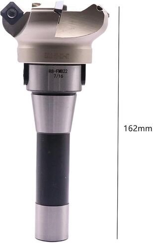 R8 FMB22 7/16-20UNF Shank Face End Mill Arbor and 2"/50mm Cutting Diameter 4-Flute KM12 50-22-4T CNC Face End Milling Shell Cutter with 10Pcs SEKT1204 Carbide Inserts and T20 Wrench in Kuwait