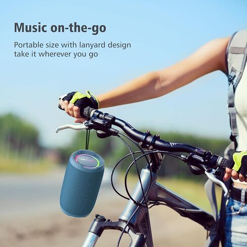 ZEALOT Portable Speaker 20W, Bluetooth Speaker Waterproof, Bocinas Bluetooth, IPX6 Waterproof, Wireless Pair, Clear Stereo Audio/BT5.2/ RGB Light/USB/TF, for Home/Outdoor/Beach in Kuwait