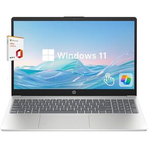 HP Laptop Computer, 15.6" Touchscreen Laptop for Business & Student,13th Gen Intel Processor (up to 4.50 GHz),8GB RAM,512GB SSD,Numeric Keypad,FP Reader,WiFi 6E,w/Accessory,Lifetime Office,Win 11