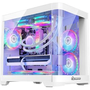 Poseidon Gaming PC - RTX 5070 12GB, AMD Ryzen 7 5700G 3.8GHz, 32GB DDR4 RAM, 1TB PCIe + 2TB SATA SSD, 11AC WiFi, 650 PSU, Windows 11 Pro - Desktop Computer