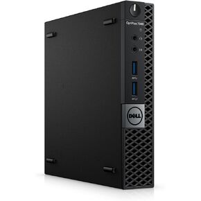 Dell J8CGM OptiPlex 7040 MFF Micro Desktop (Intel Core i5-6500T, 8GB 2133MHz DDR4 RAM, 256G SSD, Windows 10 Pro, Black) (Renewed)