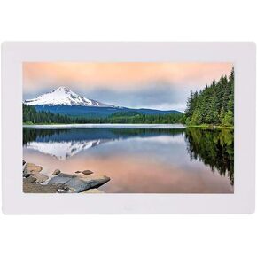 Digital Photo Frame 13.3-inch HD IPS New Screen Ultra-Thin Wall-Mounted Advertising Player(White)